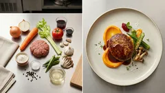 野菜の甘みで作る手作りデミグラス―ベジミートハンバーグをしっとり濃厚に